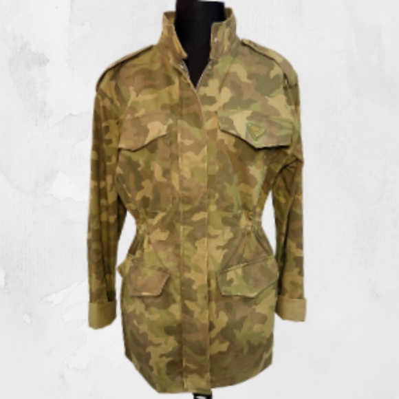 Utility Jacket w Upcycled Logo - Picture 2 of 6